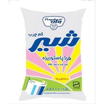  شیر نایلون  فراپاستوریزه  3 درصد پگاه 800 گرمی