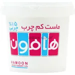 ماست کم چرب سطلی هامون 1000گرم 