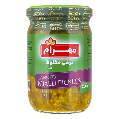 ترشی مخلوط مهرام 250 گرم 